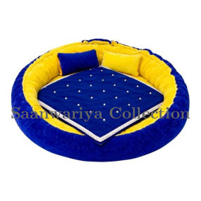 Premium Dual-Color Velvet Bedding Set for Laddu Gopal (Size 0 to 5)