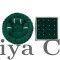 Dark Green Round Velvet Gaddi with 3 Silver-Laced Pillows and 16-Pearl Work Blanket Combo