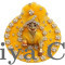 Premium Bright Yellow Makdi Moti Dress for Laddu Gopal Ji Size 4