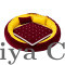 Round Velvet Gaddi with 2 Pillows and 12-Pearl Work Blanket Combo (Yellow & Maroon)